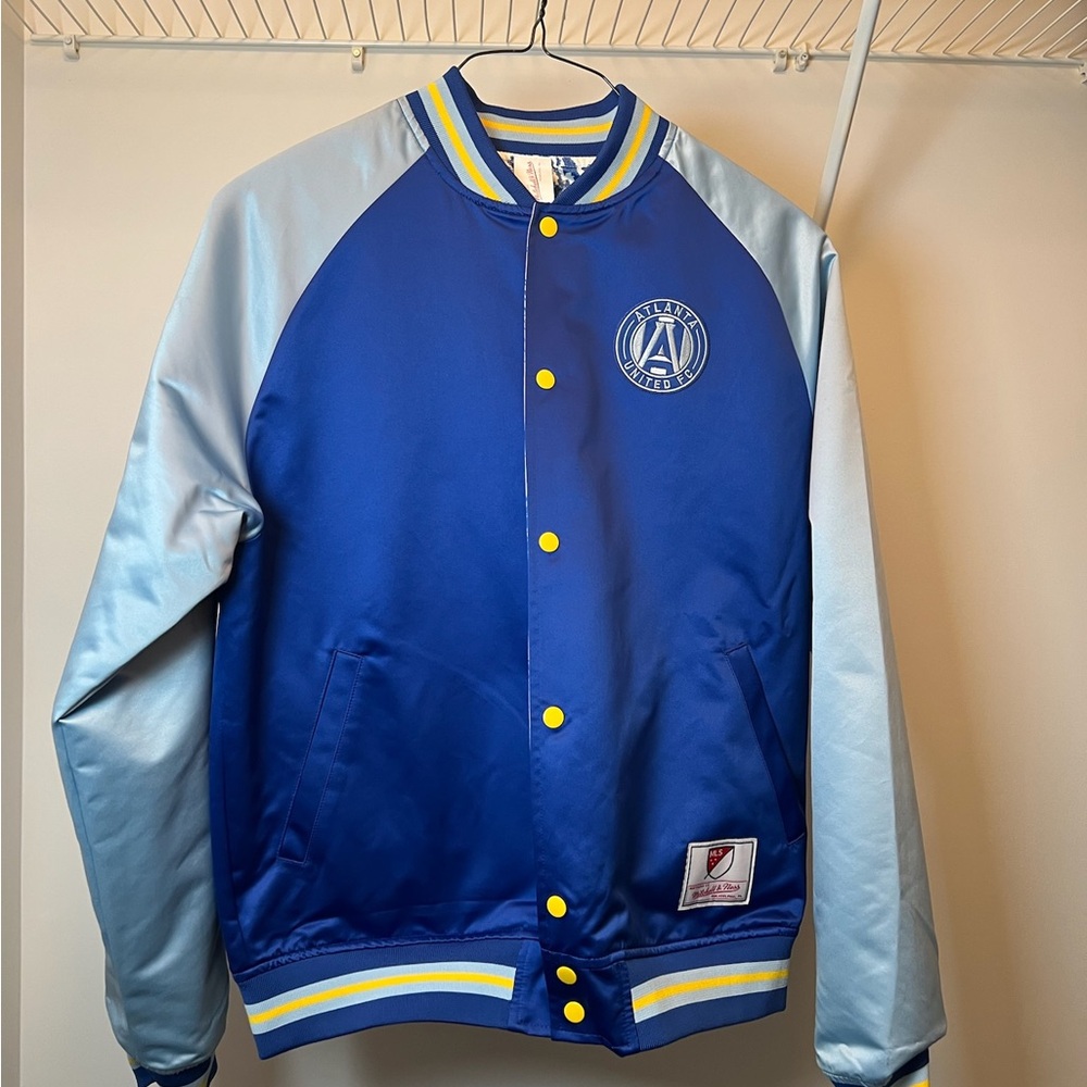 Atlanta United FC  Blue/White Resurgens Reversible varsity Jacket